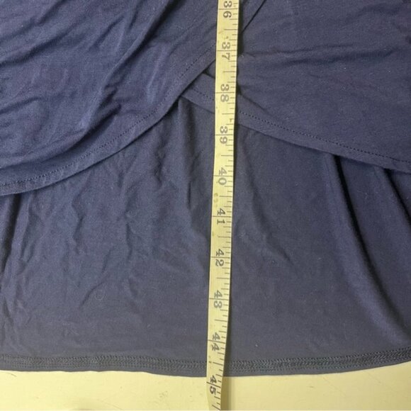 GAP Cami Wrap Dress Navy Jersey Spaghetti Strap, size L - Picture 15 of 15